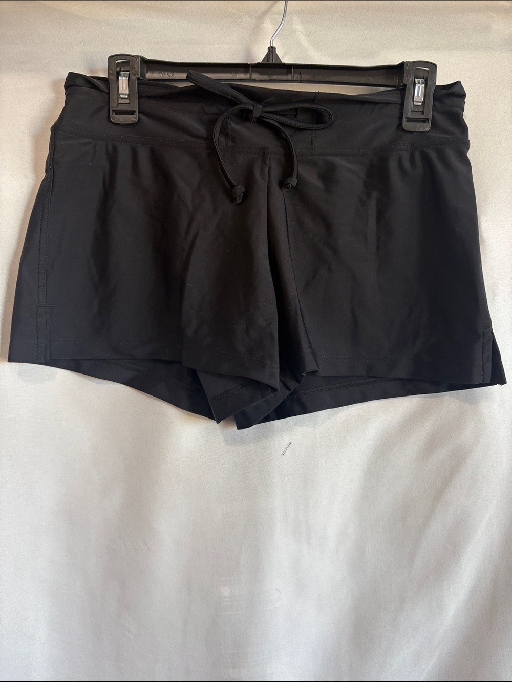 Merona Black Women's Athletic Drawstring Swim/Workout Shorts. XS17